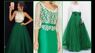 14 August Green and white trendy dresses ideas for girls and kids 2020 Happy Independence day