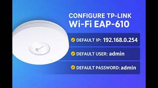 TP-Link AX1800 Ceiling Mount WiFi 6 Access Point | Configure | Overview | Eap610