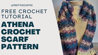 Easy Crochet Lace Scarf Tutorial, The Athena Crochet Scarf Pattern