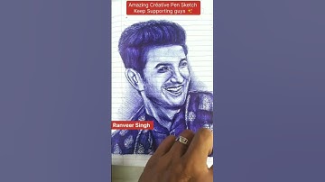 ✨How to draw using Ball pen! Satisfying! (#Shorts) #Art #Sketch