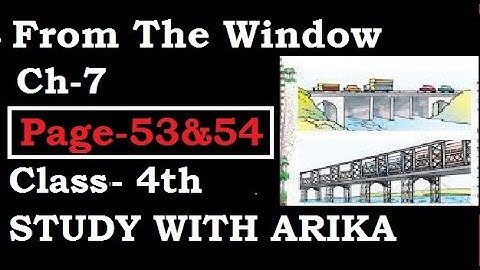 Ch- 7  From The Window (Pg-53 & 54 ) Class-4