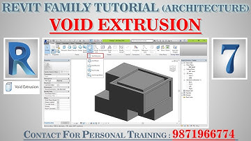 #7 | Void Extrusion | Autodesk Revit Architecture Family Full Tutorials | Hindi |