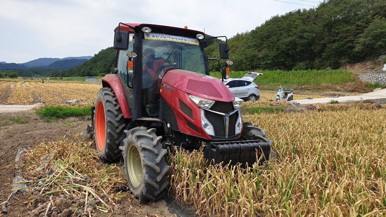 합천군 농기계 공유경제 마늘수확 현장