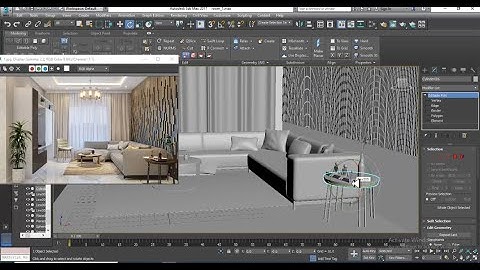 3DsMax Tutorials, Tutorial on 3D Modeling, Texturing & Lighting a Drawing Hall in 3dsmax  Part 5