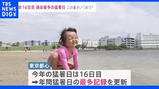 東京都心36.4℃　全国101地点で“猛暑日”最も暑かった町では… 北日本では土砂崩れで“4時間立ち往生”｜TBS NEWS DIG