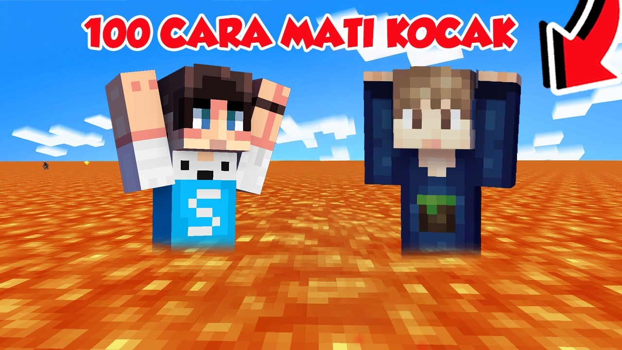 100 CARA MATI KOCAK PALING NGAKAK DI MINECRAFT!!!