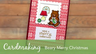 Kaartjes maken - Bere-gezellige kerst