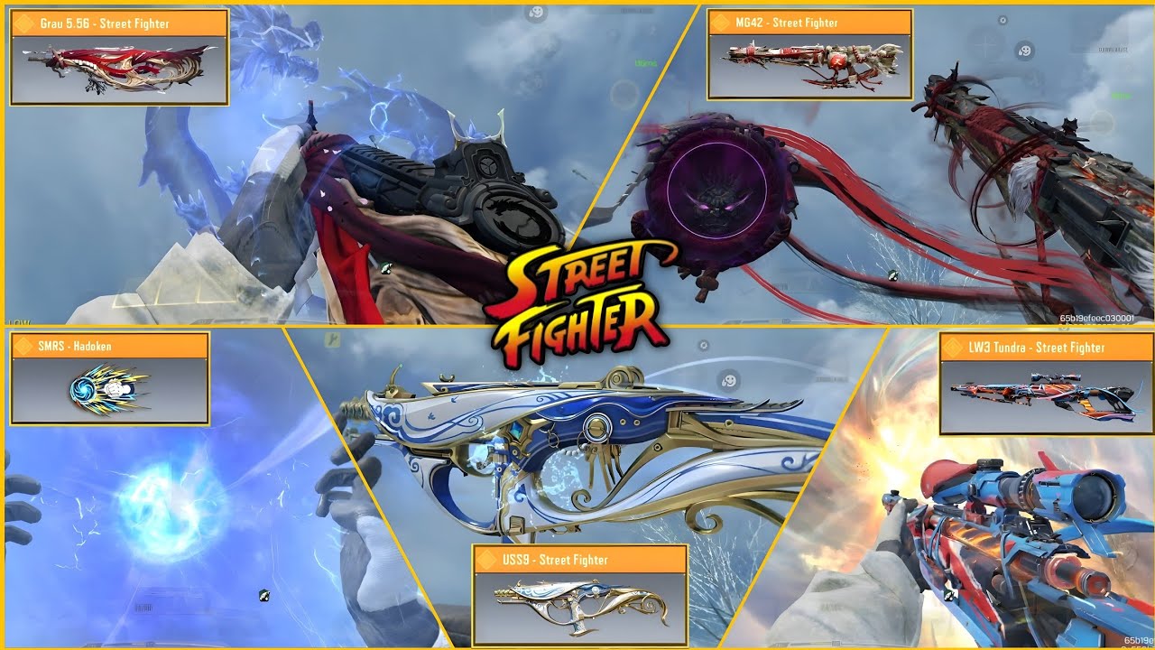 Season 11 All New Street Fighter Legendary Gun Gameplay" Reload+iron Sight & inspection | CoD Mobile