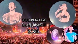 Fan video of COLDPLAY LIVE in Abu Dhabi | 2025 | Music of the Spheres | 🤍🎤🎶