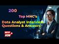 Data Analyst - 200 Interview Questions and Answers
