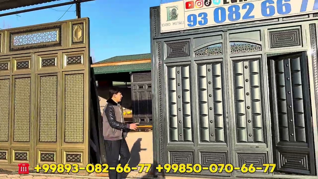 ✅☎️93-082-66-77. Sifatli temir darvoza. #darvozanarxlari #darvozalar #darvoza #namangandarvoza 