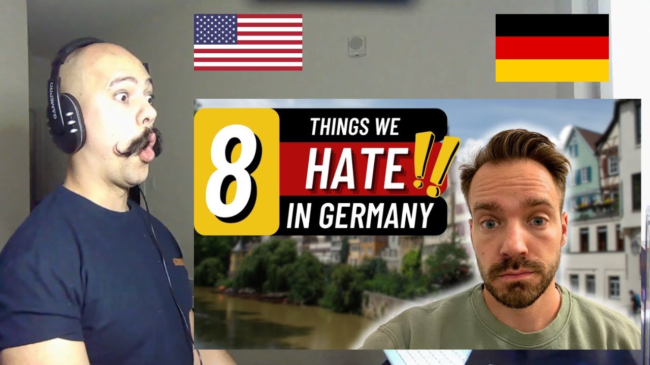 American Reacts To 8 Things We Hate About Living in Germany as Americans 🇩🇪