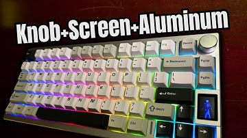 Yunzii AL80 Full Aluminum Wireless Mechanical Keyboard Review with LCD screen and Knob