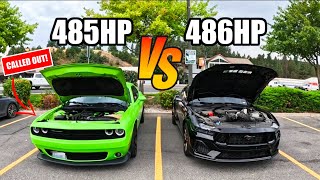 2025 Mustang GT Performance Pack Vs 2015 Challenger Scatpack | THE ULTIMATE ROLL RACE