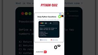Celebrity Python Coding Challenge Day - 65 | What is the output of the following Python Code?  #python #quiz Profile