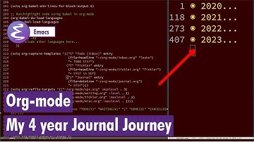 Org-mode - My 4 years journal experience
