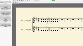 MuseScore: How to merge/combine two staves in one with two voices