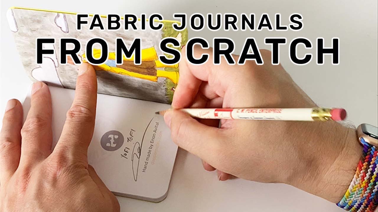 How to Make Fabric Notebooks from Scratch, Step by Step - YouTube
