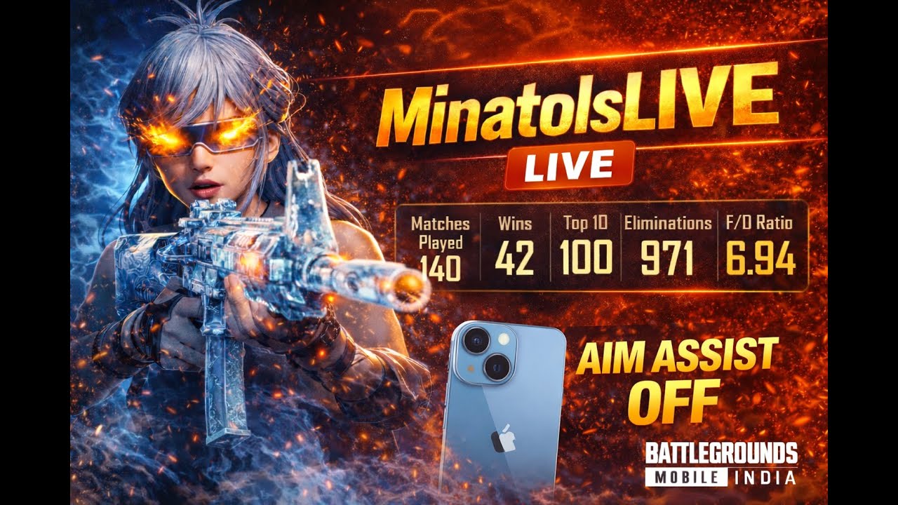 🔴 MinatoIsLIVE – BGMI Tamil live || HAND CAM 