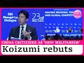 Koizumi fires back at China’s “New Militarism” claim