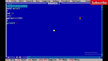 Print 1 to 100 numbers using while loop in C in HIndi || Tutorial 34 || By Saurabh Singh 💻💻