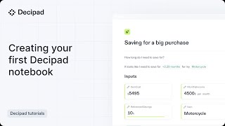 Famous Create your first notebook in Decipad! Profile