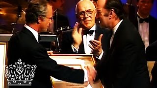 Nikolaus Harnoncourt receiving the Polar Music Prize 1994