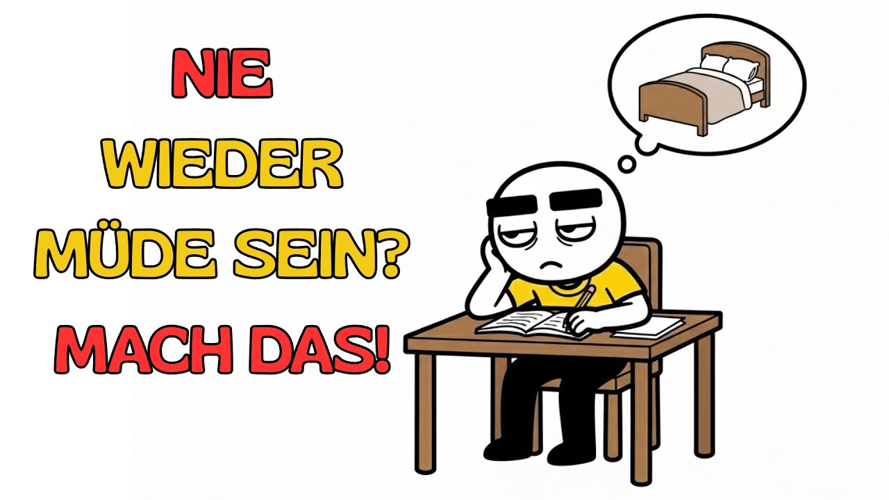 IMMER MÜDE? DAS ist der Grund (und was du stattdessen tun musst)