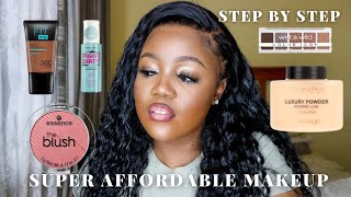 SUPER AFFORDABLE STEP BY STEP SIMPLE MAKEUP TUTORIAL| KAY YARMS INSPIRED| SOUTH AFRICAN YOUTUBER