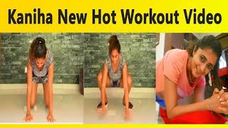 Actress Kanika Cute Workout At Home