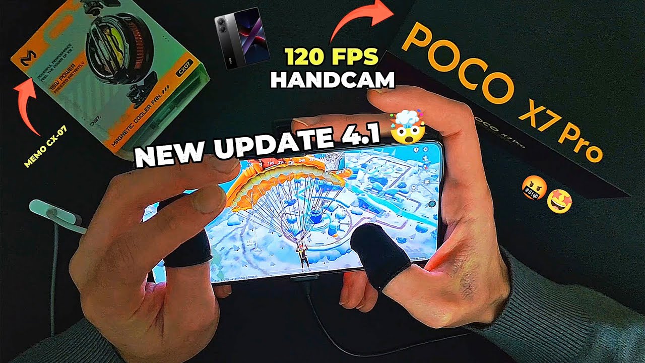 POCO X7 PRO PUBG TEST! 🤩 SUPERSMOOTH SUPER EXTREME 120 FPS GAMEPLAY🤯 NEW UPDATE 4.1 AND HANDCAM 🔥
