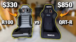 CHEAP VS EXPENSIVE SPARCO SEATS! (QRTR vs R100)