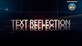 DaVinci Resolve: Text with Reflection