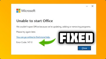 (FIXED) Microsoft Office error code 147-0 In windows 10/11 - 2024