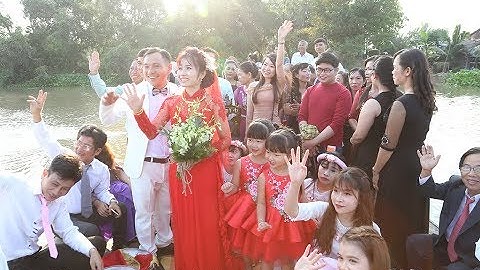 [Flycam] Rước Dâu Trên Sông Quê - Những hình ảnh thật Hạnh Phúc