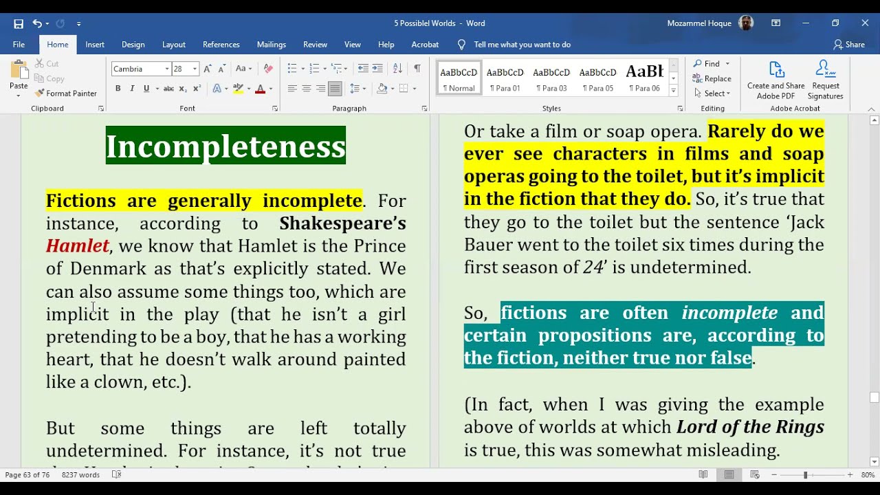 costs and benefits of modal fictionalism | Brock-Rosen problem | online class on ontology, CU