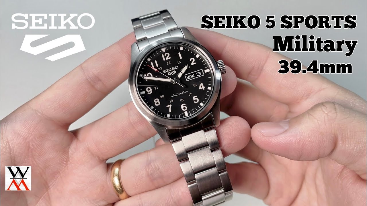 ยกระดับขึ้นอีกขั้น ! New Seiko 5 sports Military 39.4mm - Wimol Tapae -  YouTube