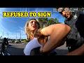 Traffic Stop: Speeding, Refusal to Sign, and Obstruction Arrest Examined - Bodycam Analysis