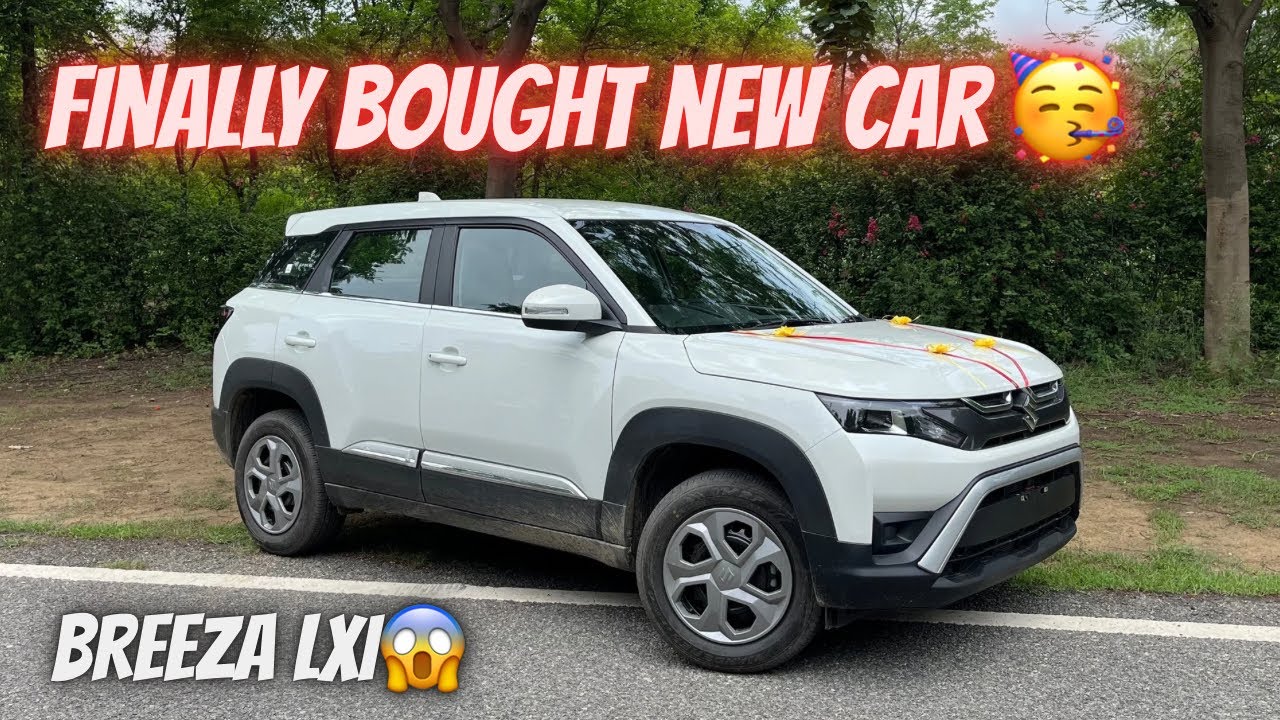 My New Car 🥳 Maruti suzuki Breeza LXI 😱