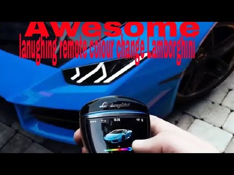 lamborghini that changes colors with a remote control