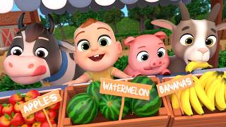 learn fruits vegetables animals newborn baby songs nursery
