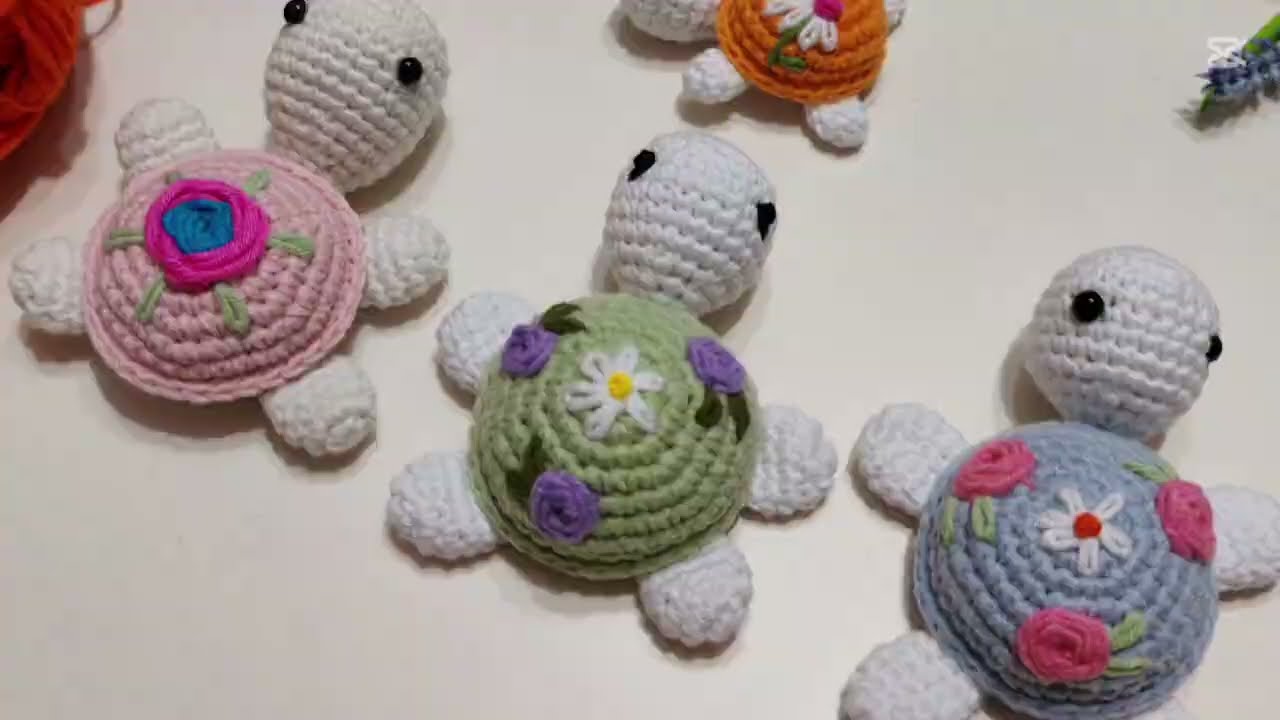 Kaplumbağa anahtarlık yapımı #amigurumi #crochet #örgü #knittig #örgüfikirleri #diy #elemeği 