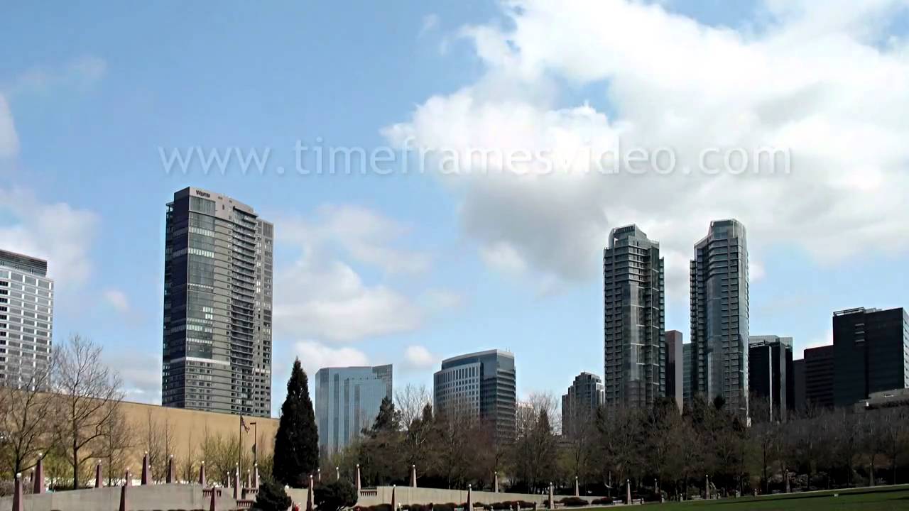 free footages for after effects BELLEVUE SKYLINE - TIMELAPSE