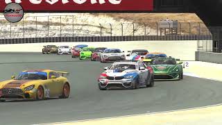 Grid Pandemonium: Laguna Seca LMP3's and GT4's Clash in Epic Carnage!