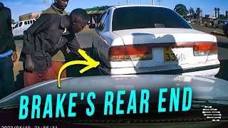 Car Rear Ends Another After It Suddenly Used Brakes