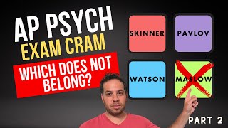 AP Psychology Exam Cram Review: Which Does Not Belong? (Part 2) by Psych Explained 3,984 views 2 years ago 22 minutes