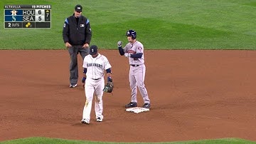 Bregman rips an RBI double down the line