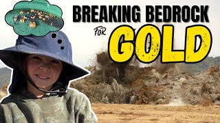 Mining Gold by Breaking Bedrock #goldrush