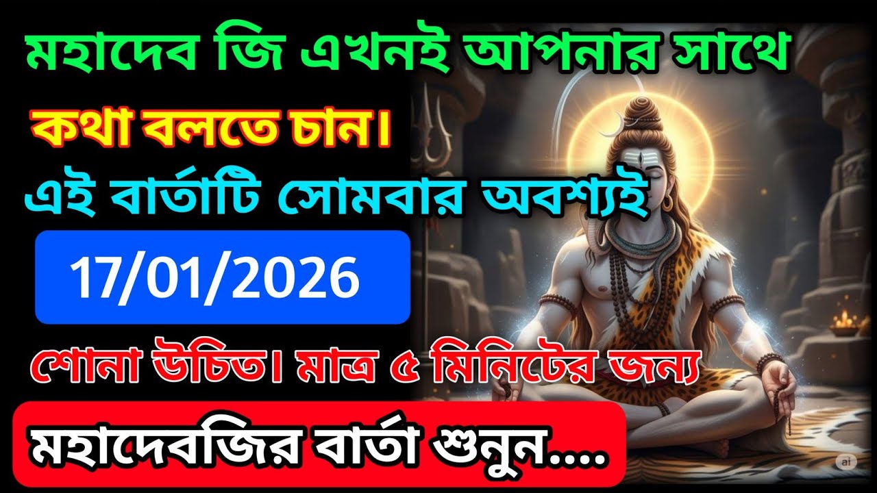 ৮৮৮ 🕉️মহাদেব জি এখনই আপনার সাথে কথা বলতে চান। এই বার্তাটি সোমবার অবশ্যই....!