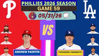 Philadelphia Phillies @ Los Angeles Dodgers LIVE 3D Mode | Radio-Style Play-by-Play #phillies